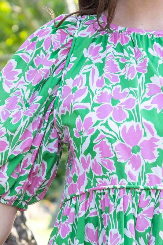 Charlo Jordyn Dress - Pink/Green