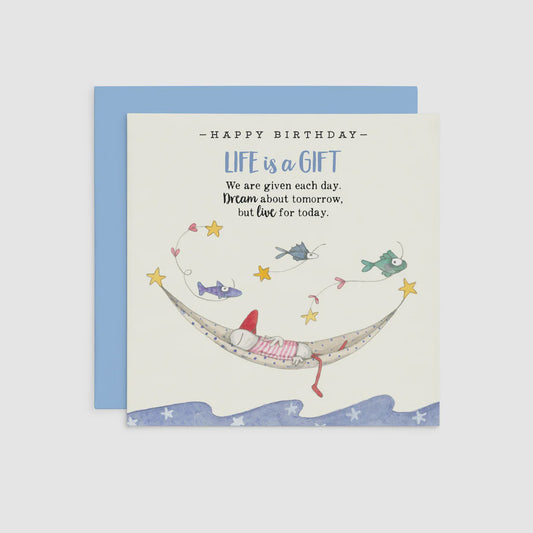 Twigseeds Card Happy Birthday Life is a gift