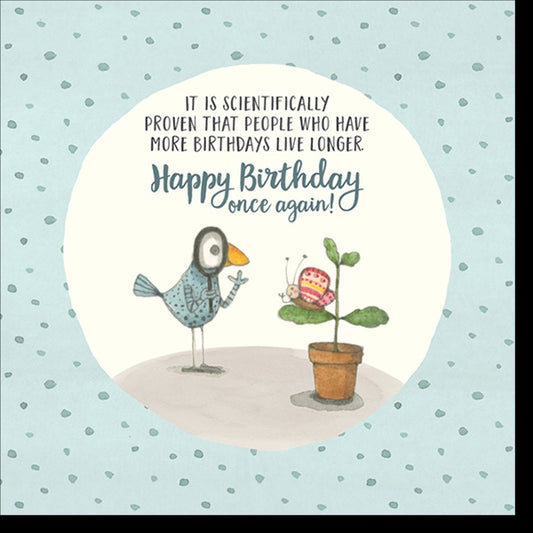 Twigseeds Card Happy Birthday It is Scientifically proven