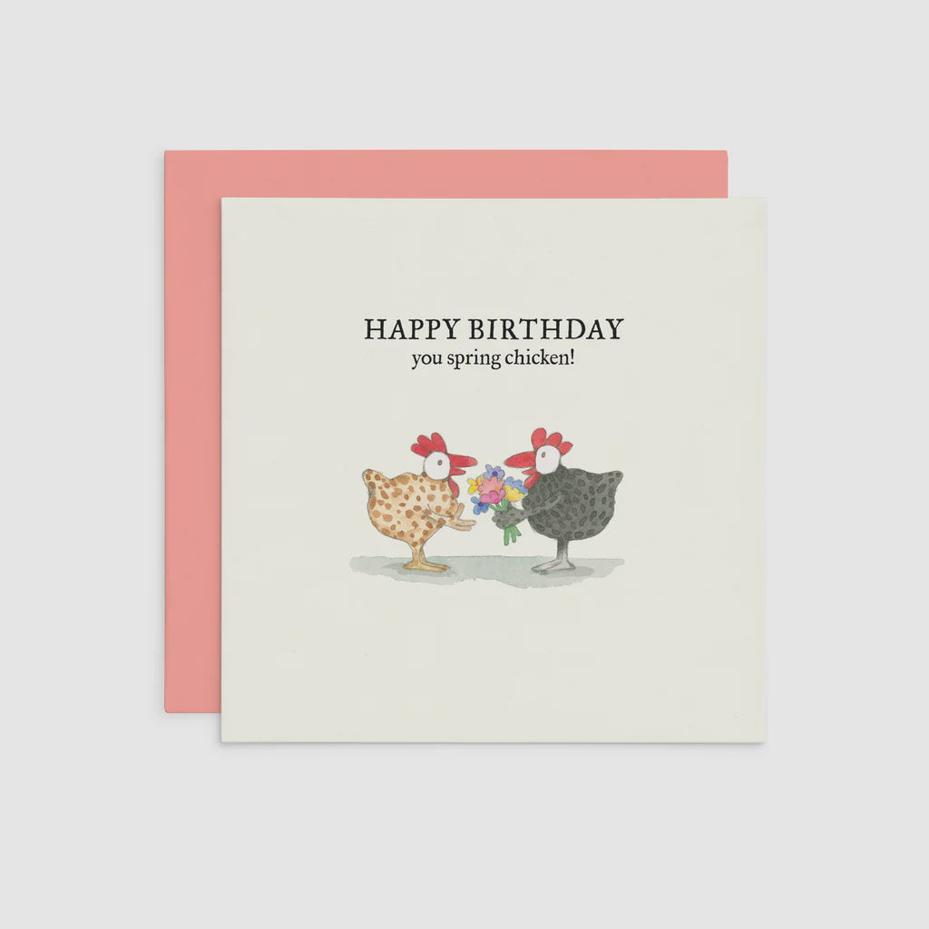 Twigseeds Card Happy Birthday you spring chicken!