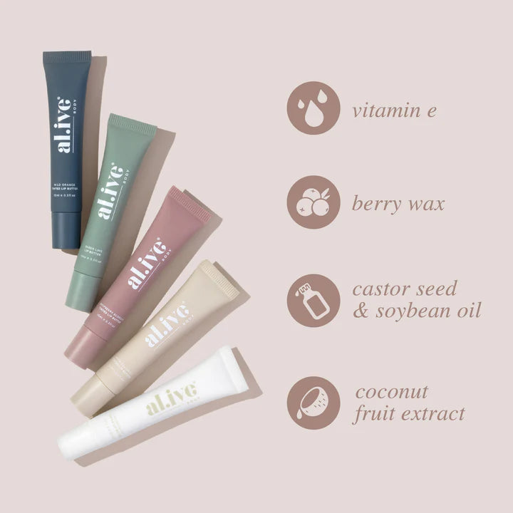 al.ive Body Tinted Lip Butter -Nude Coconut