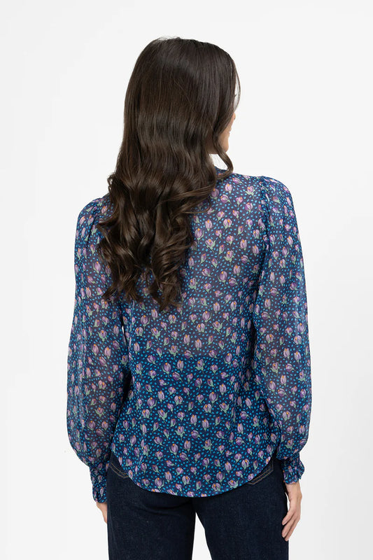 Leila + Luca Movement Blouse - Tulip Pop