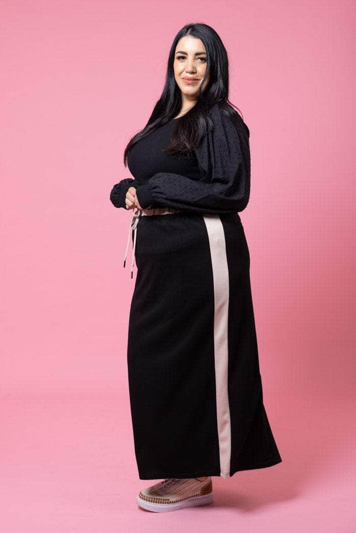 Charlo Mattie Sweater Skirt - Black