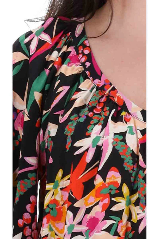 Charlo Mia Top Black Print