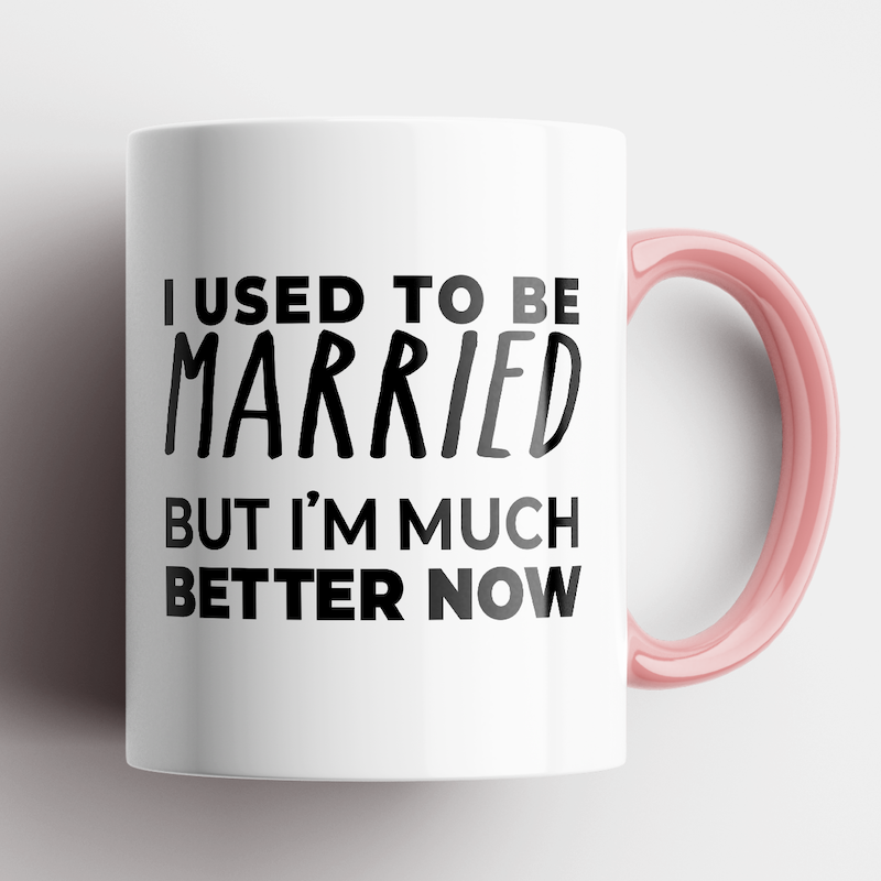 Disrupted Industries Mug Use to Be Married Pink