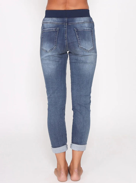 Monaco Jeans Riley Jogger - Denim Blue Wash