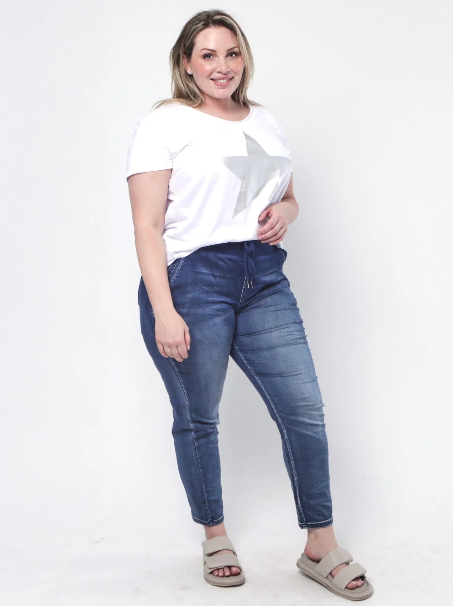 Monaco Jeans Riley Jogger - Denim Blue Wash