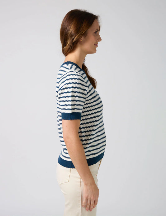 Stella + Gemma Charly Top - Navy Stripe