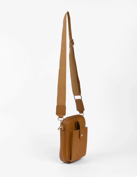 Stella + Gemma Malta Crossbody Mobile Bag - Caramel