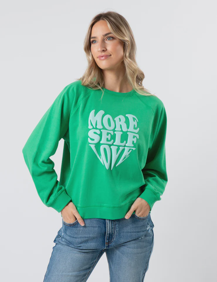 Stella + Gemma Everyday Sweater More Self Love Emerald