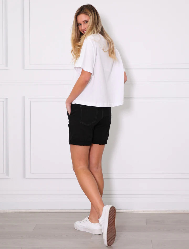 Monaco Jeans Riley Short - Black