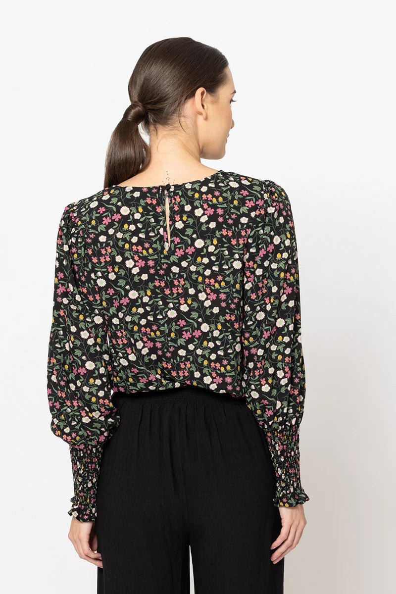 Seeking Lola Timely Top - Strawberry Field