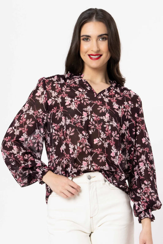 Seeking Lola Gifted Top - Rosewood