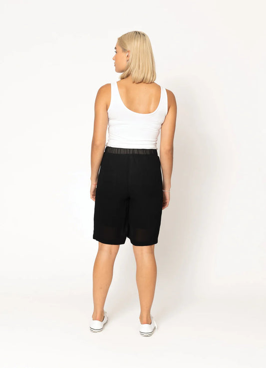 Two by Two Ford Viscose Shorts - Black