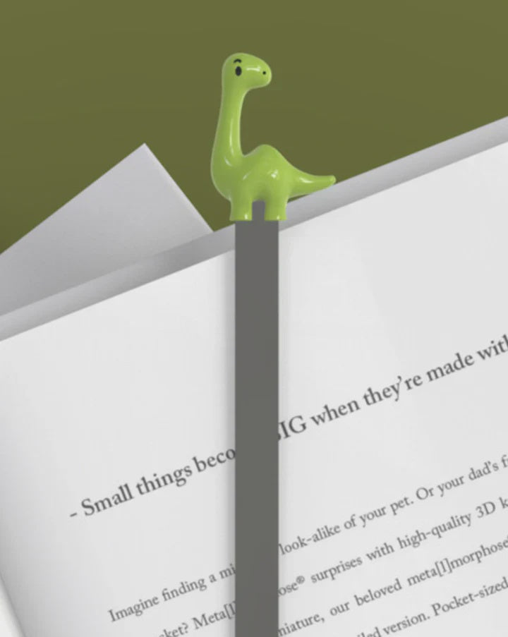 Stellar Haus Metal Bookmark - Dinosaur