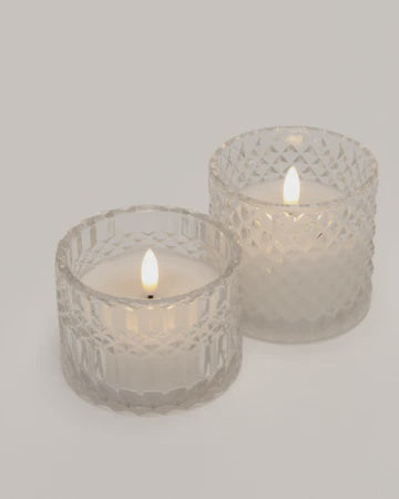 Stellar Haus Clear Argle -Cut Candle