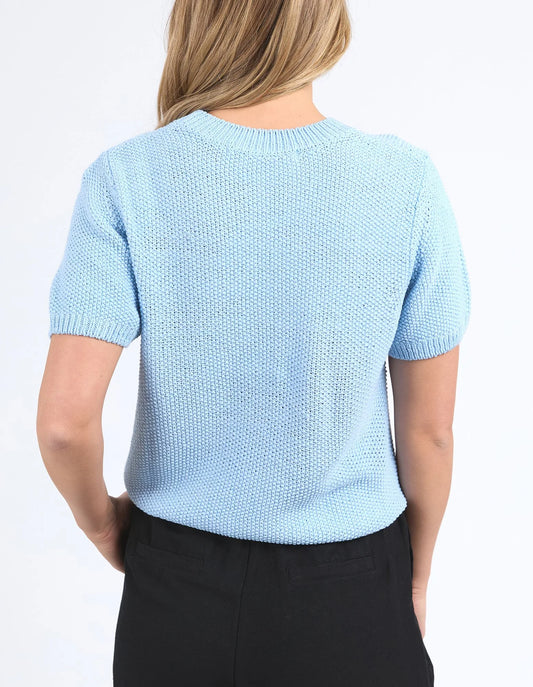 Foxwood Blair Short Sleeve Knit - Light Blue