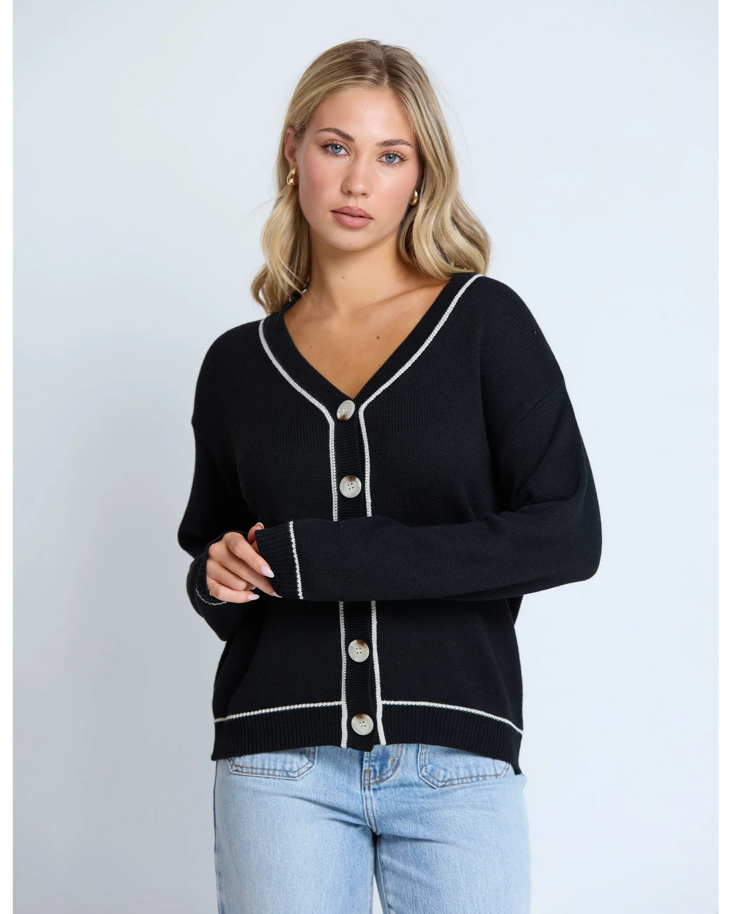 Stella + Gemma Annaliese Cardigan - Black