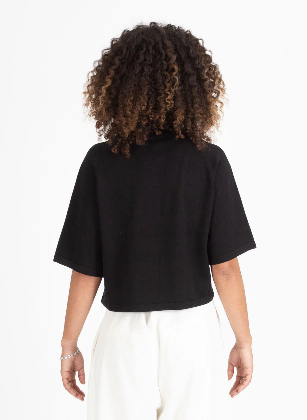 Federation Badge Knit Top - Black
