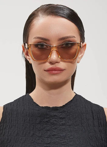 Otra Eyewear Sunglasses - Belle Trans Gold/Brown