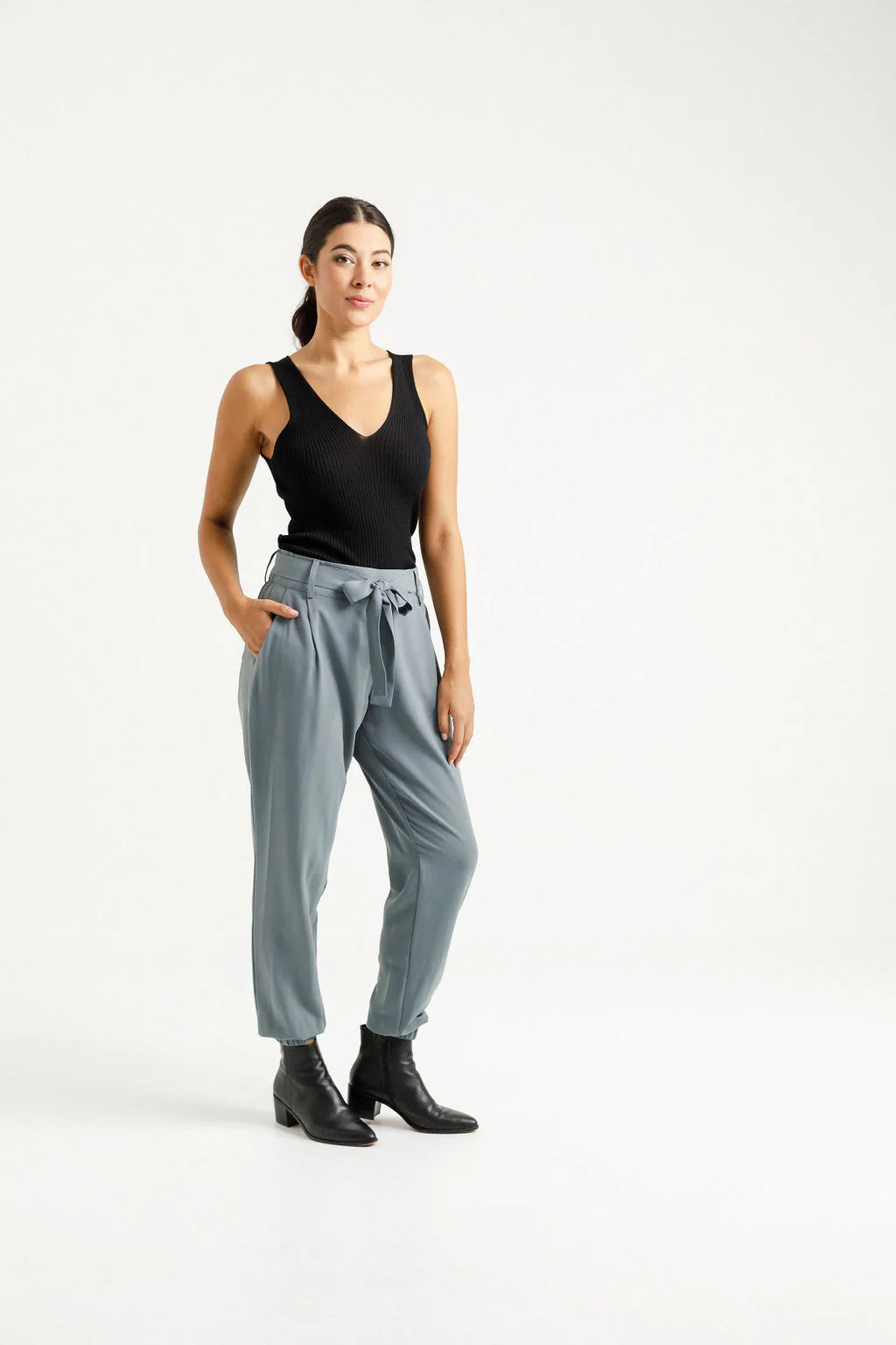 Homelee Billie Pants - Pewter