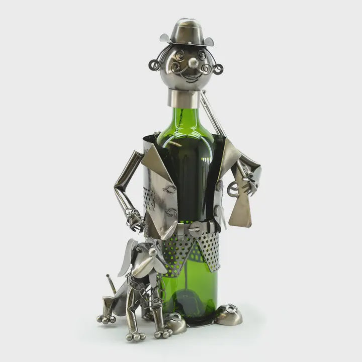 J & M Wine Bottle Holder - Hunter