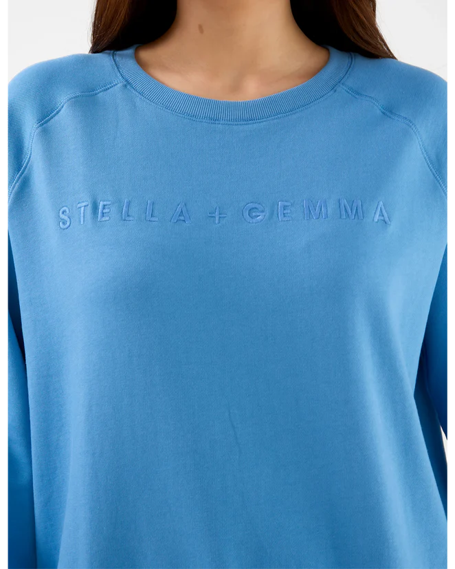 Stella + Gemma Classic Sweater Logo - Sky
