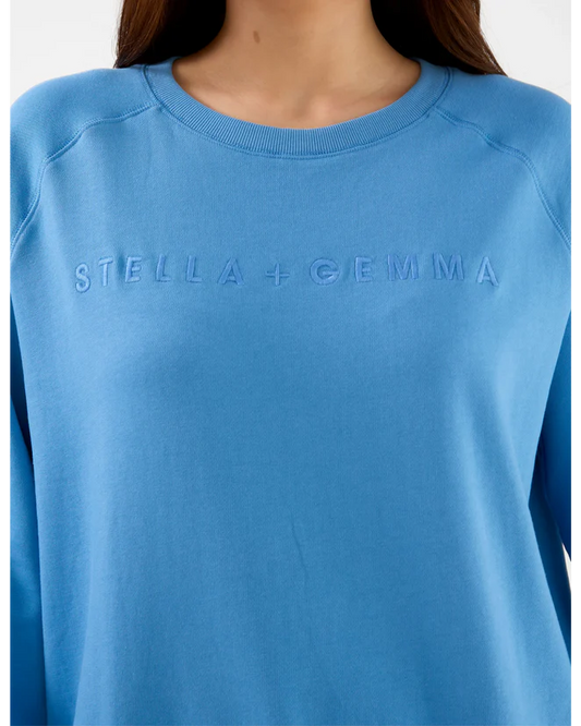 Stella + Gemma Classic Sweater Logo - Sky