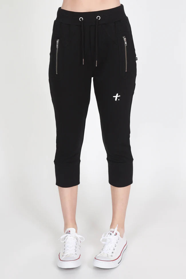 Federation Cut Trackie Black - Ink Dot