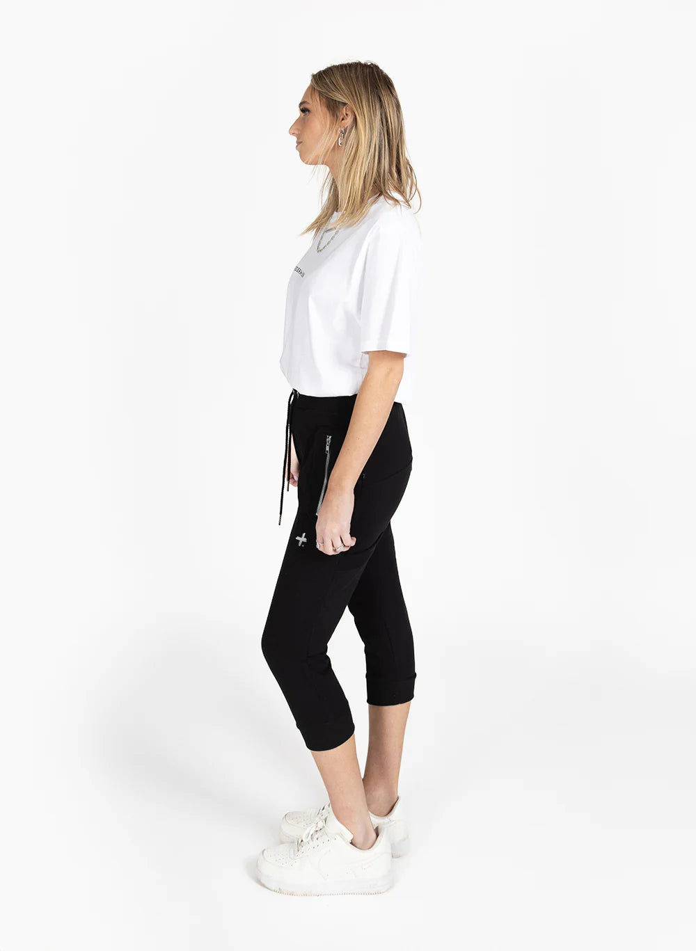Federation Cut Trackies Lil Plus Black/Silver