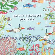 Twigseeds Card Happy Birthday Sea's the Day!