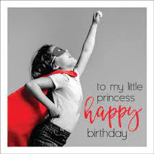 Affirmations Mini Card To my Little Princess Happy Birthday