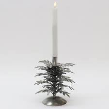 Le Forge Vienna Single Candle Holder Silver 20cm