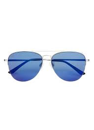 Prive Revaux Sunglasses - Hollywood Sun Silver/Blue
