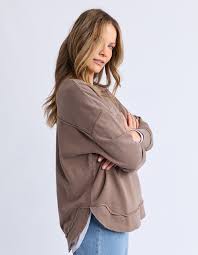 Foxwood Simplified Crew - Chocolate Brown