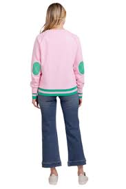 Mi Moso Contrast Sweat Pink with Star