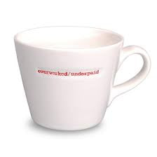 D & A Home Mug Overworked & Underpaid
