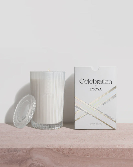 Ecoya Celebration Candle -  White Musk & Warm Vanilla