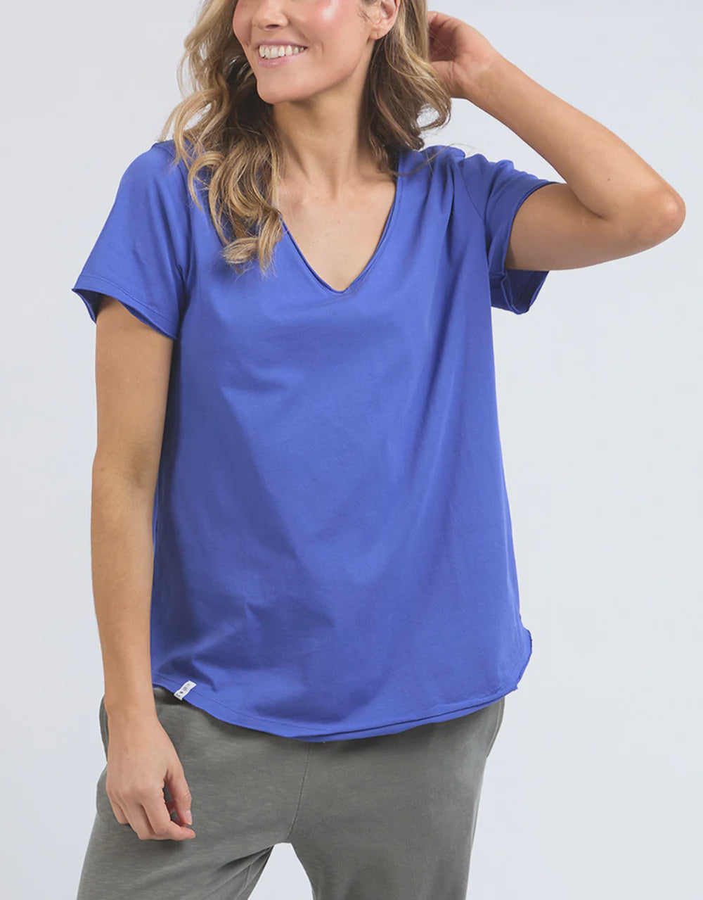 Elm Pima Vee Tee - Royal Blue