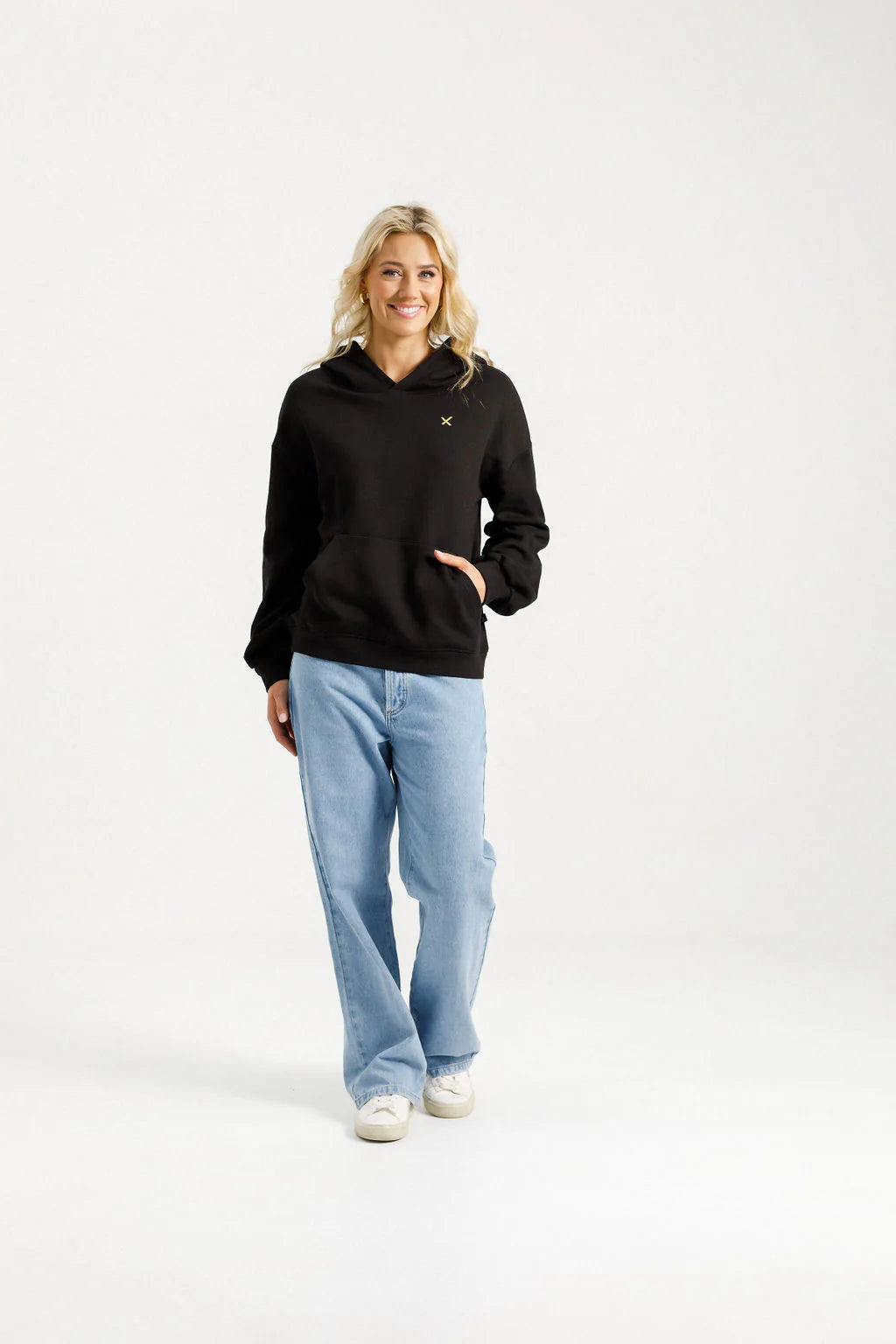 Homelee Alpine Elliot Hoodie Black with Gold
