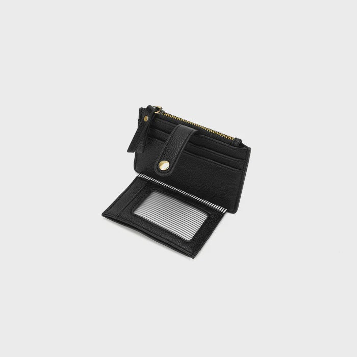 Black Caviar Mabel Card Holder/Coin Purse - Black