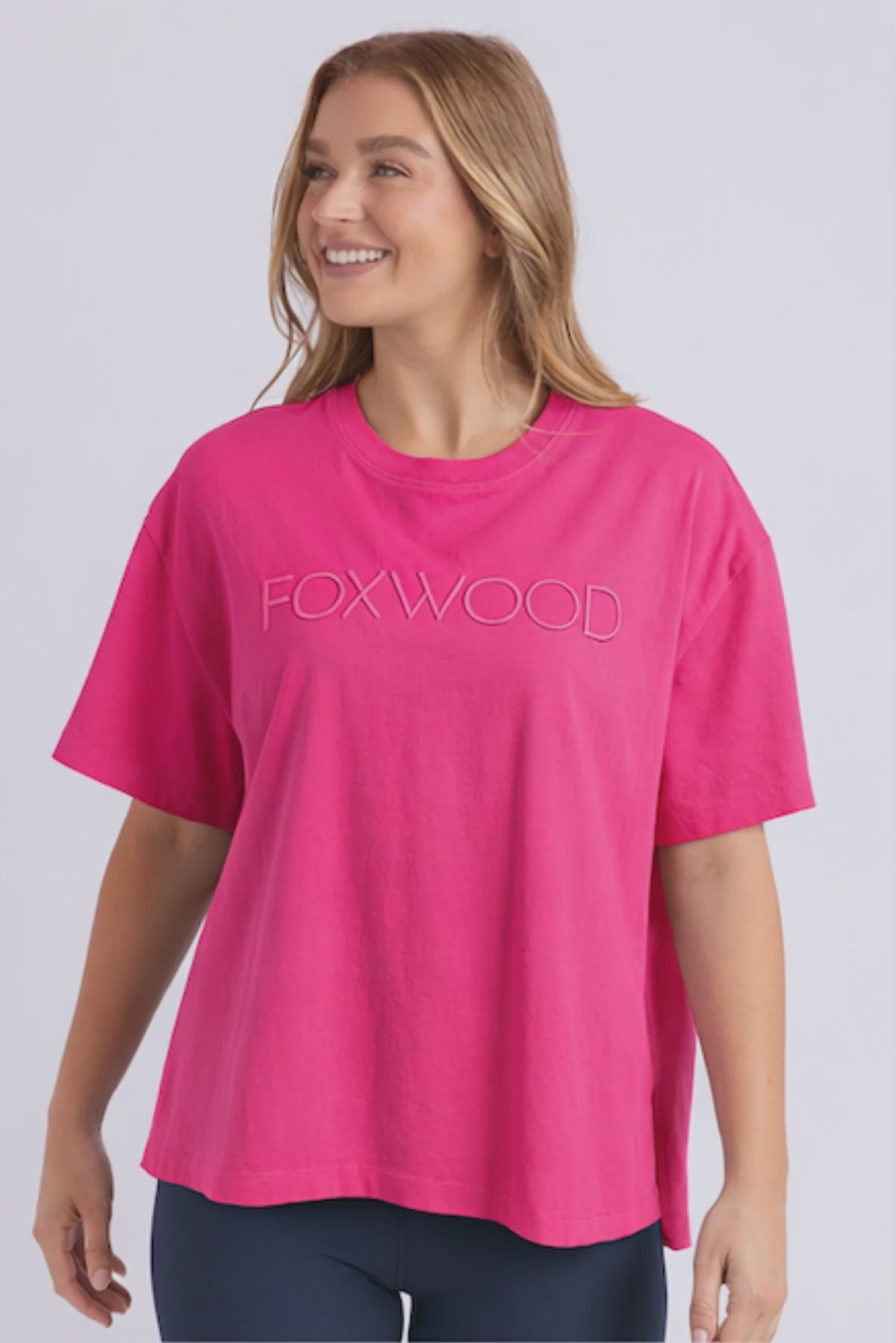 Foxwood Simplified Tee - Hot Pink