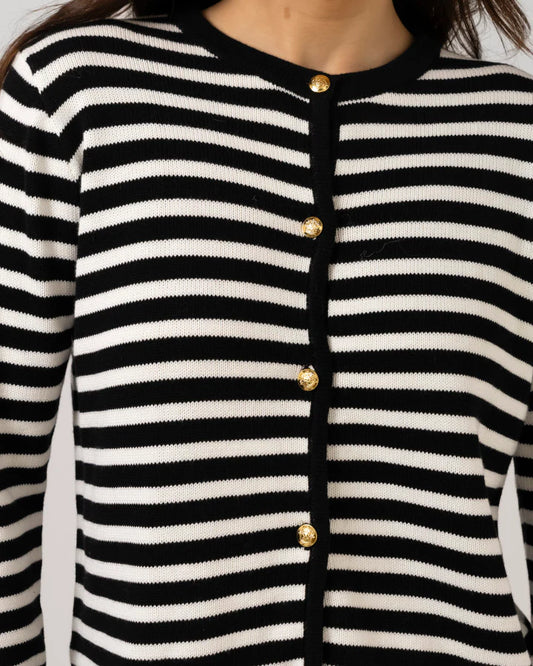 Stella + Gemma Henri Cardigan - Black Tea