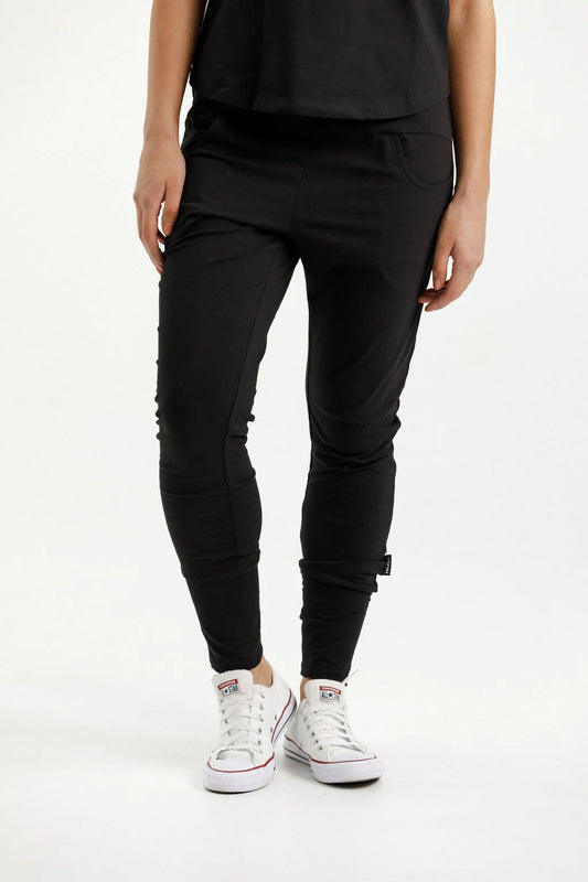 Homelee Apartment Pants - Black with Lime X