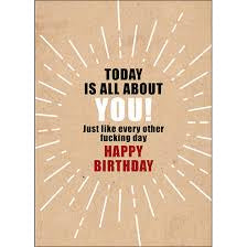 Defamations Card  Today is all about You!