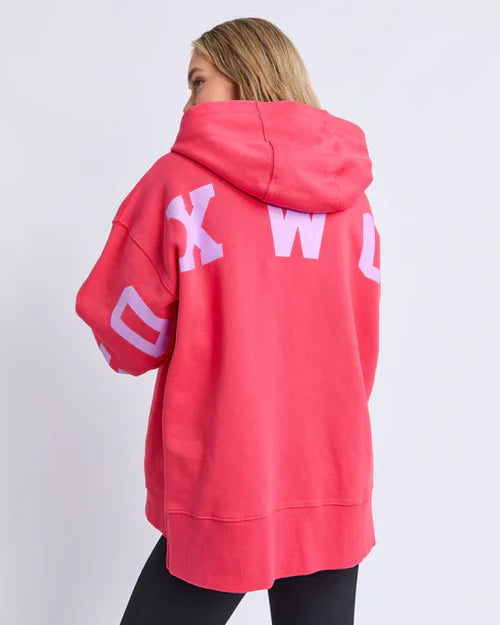 Foxwood Interval Hoodie - Raspberry with Neon Lilac
