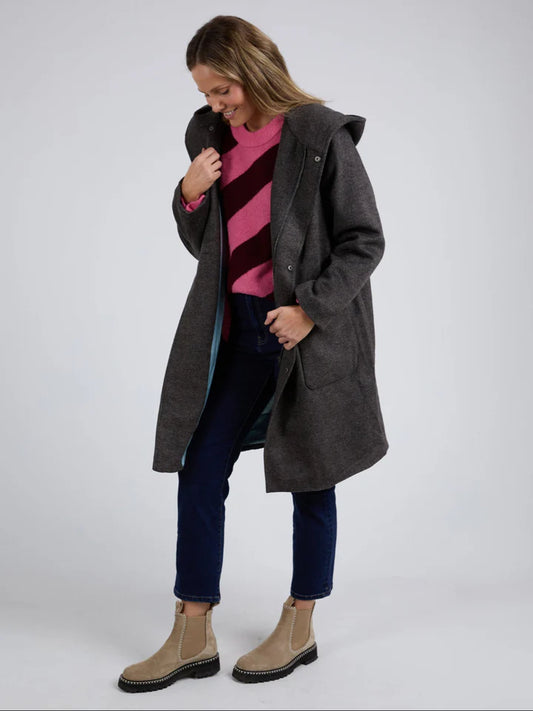 Elm Jordan Coat - Charcoal