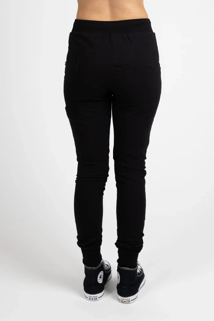 Federation Escape Trackies - Black with Pink Leopard