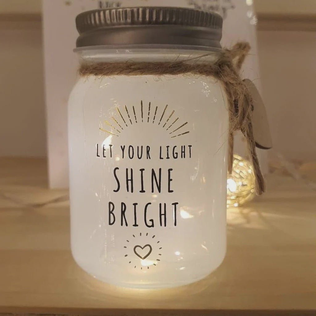 Stellar Haus Sparkle Jar - Let Your Light Shine