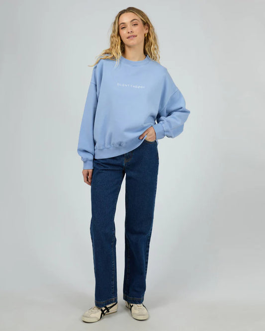 Silent Theory Logo Crew - Light Blue